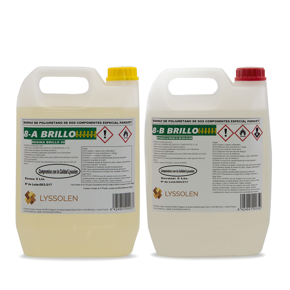 8-AB-BRILLO.jpg Barniz de Poliuretano Plástico para Parquet 2k. LYSSOLEN 8 - Imagen 1