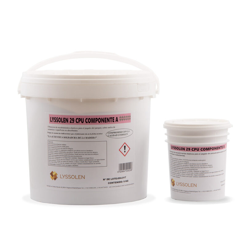 Adhesivo Epoxi Poliuretano 2K para Madera. LYSSOLEN 29 CPU